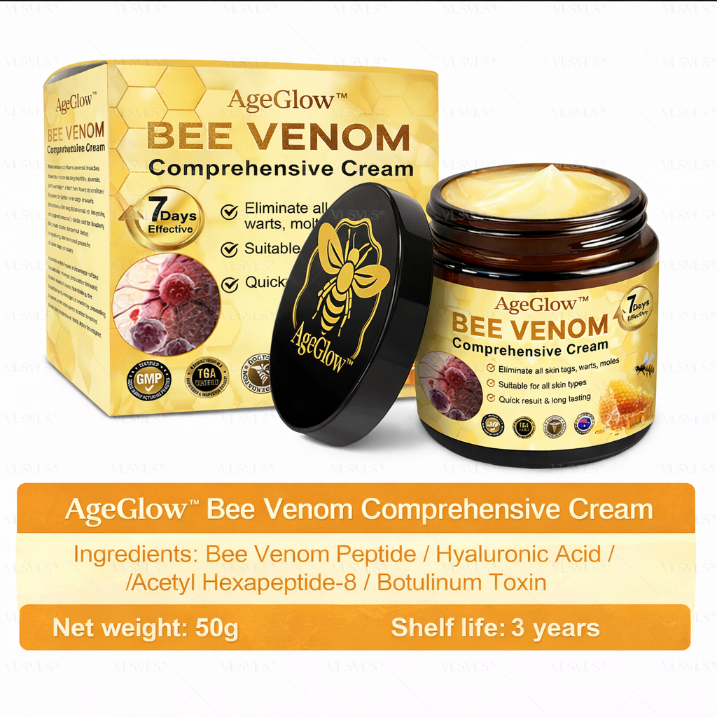 AgeGlow™ – Firming Anti-Aging Cream with Bee Venom Peptides [1 + 1 Free]