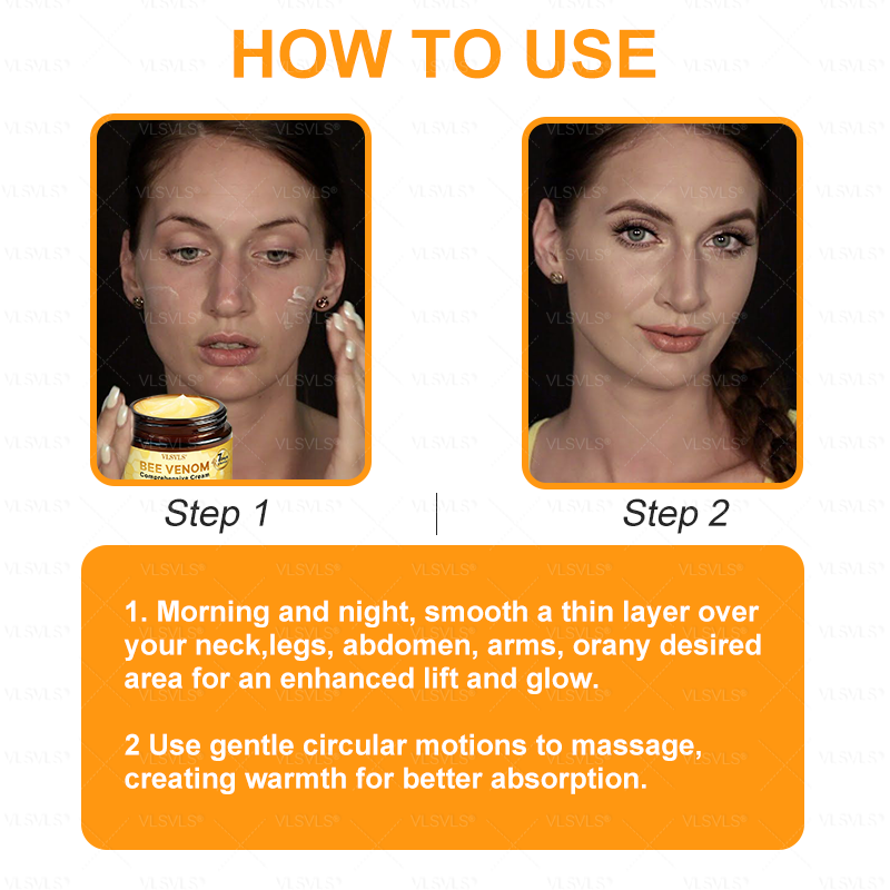 AgeGlow™ – Firming Anti-Aging Cream with Bee Venom Peptides [1 + 1 Free]