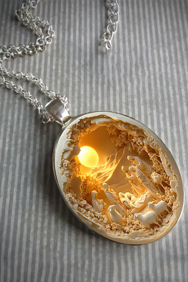 Sacred Light Pendant — A Symbol of Faith, Peace & Protection ✨