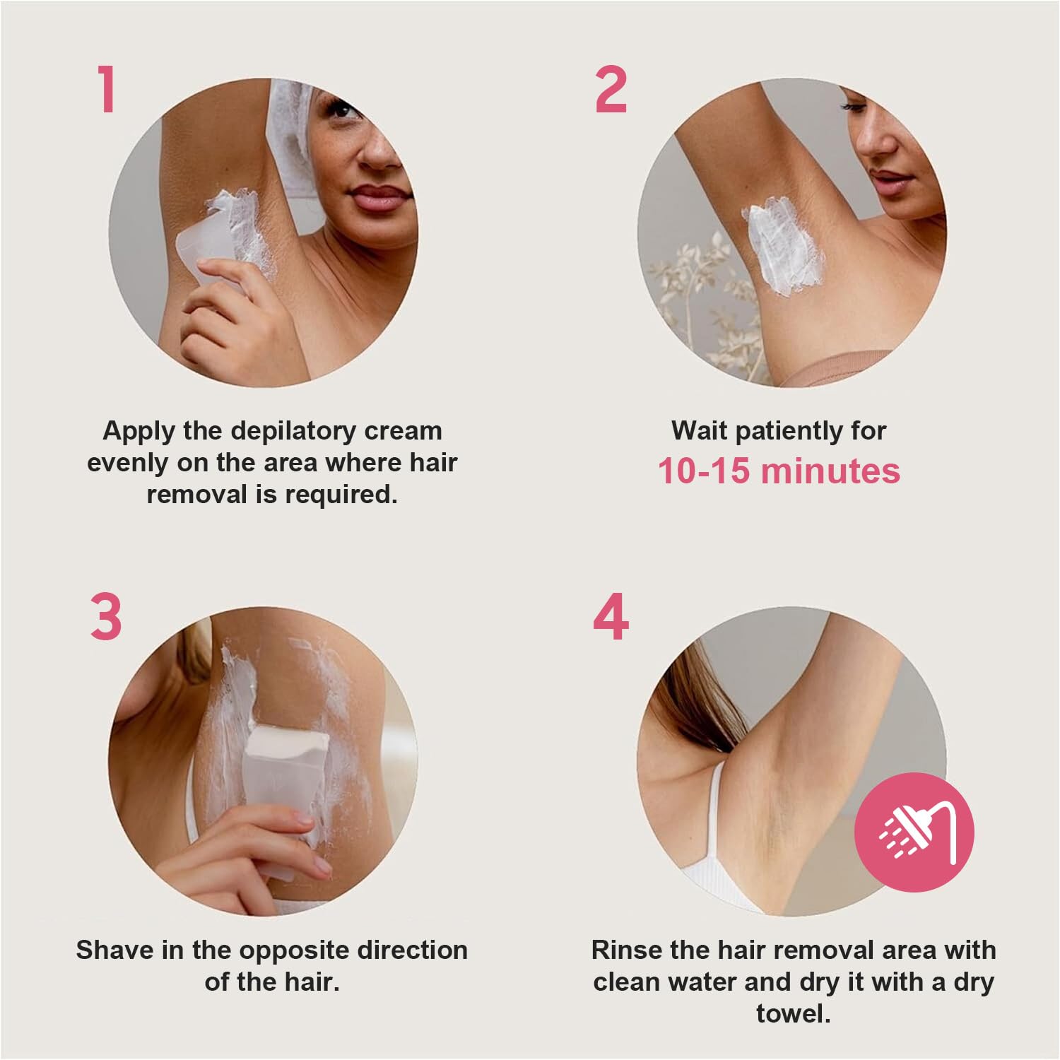 Alcuras™Purely Natural Pain-Free Hair Removal Cream|Hair-Free Skin in Just 10 Minutes — No Razor Needed