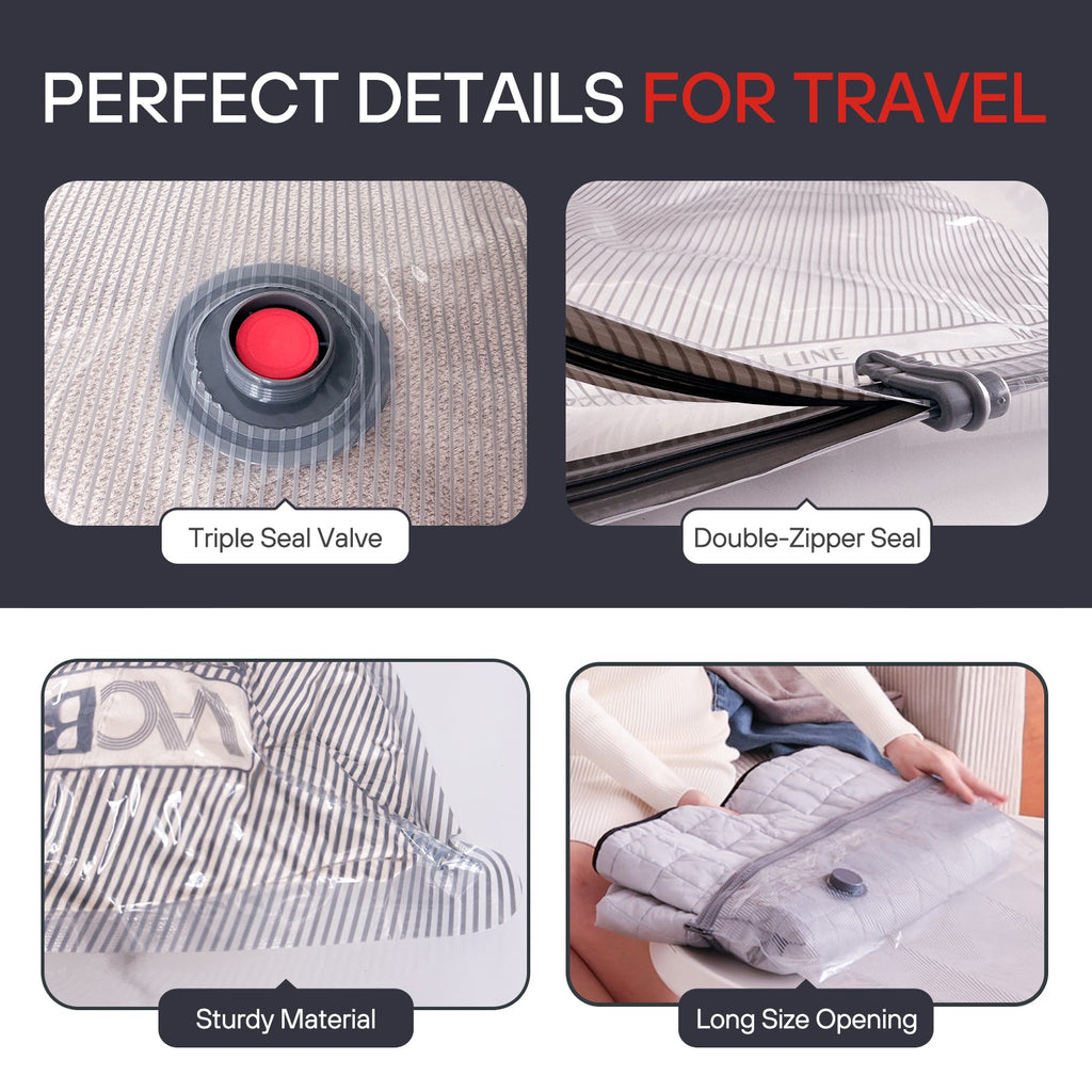 Travel Vacuum Storage Bags Pack