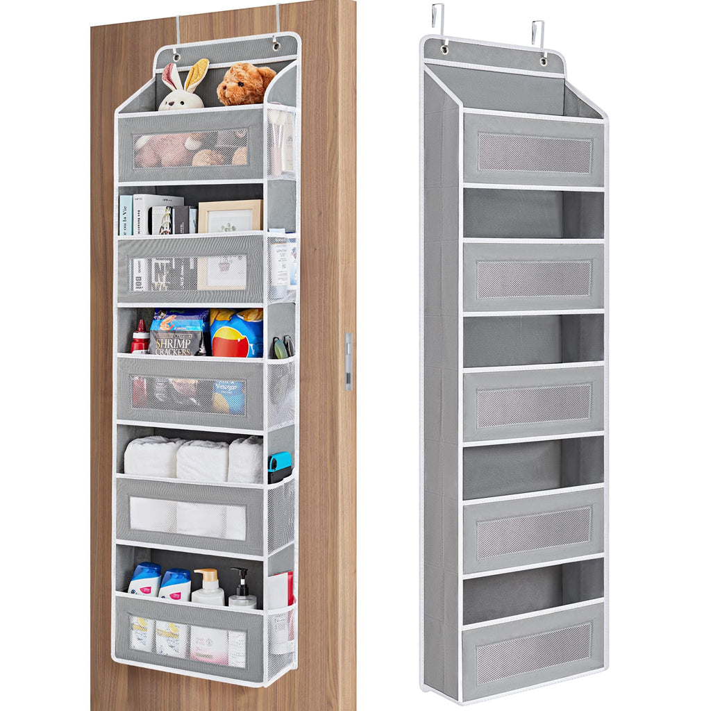 Over the Door Organizer Storage - Swing-Proof &amp; Multipurpose Space Saver