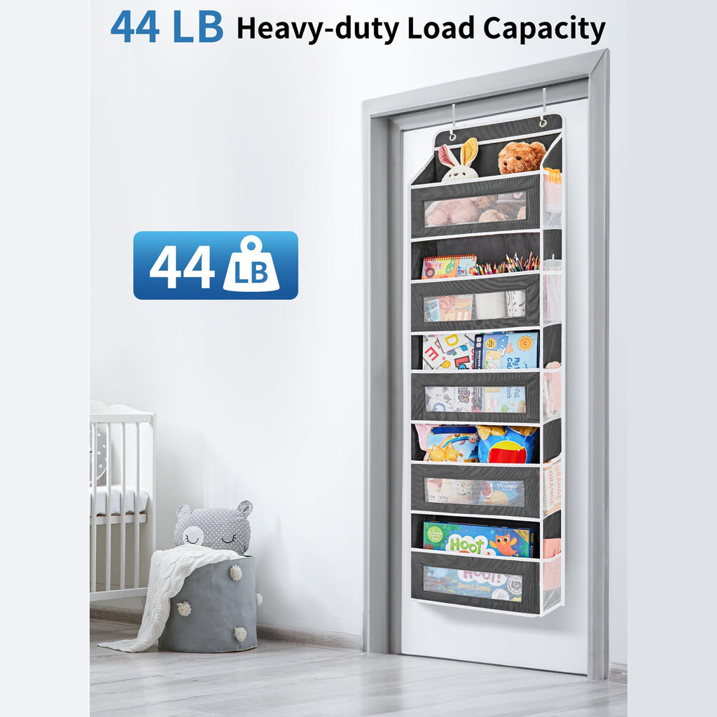 Over the Door Organizer Storage - Swing-Proof &amp; Multipurpose Space Saver