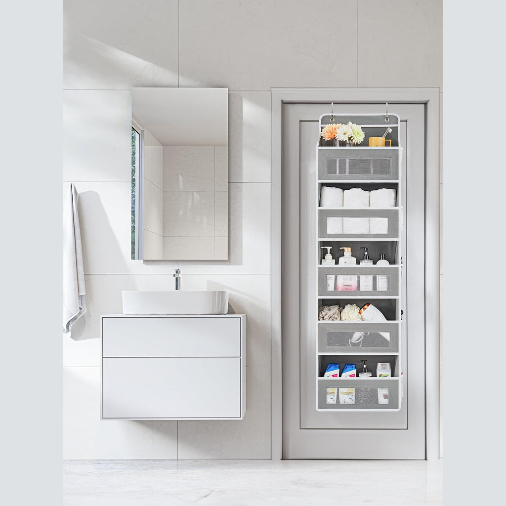 Over the Door Organizer Storage - Swing-Proof &amp; Multipurpose Space Saver